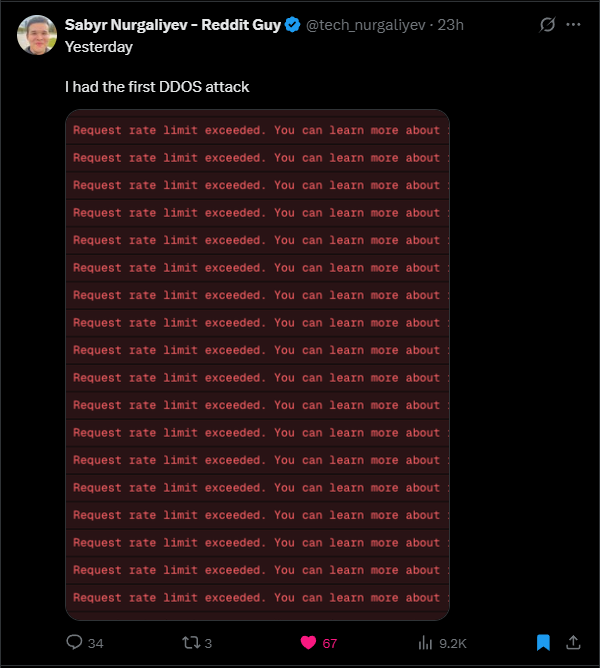 Sabyr getting hacked