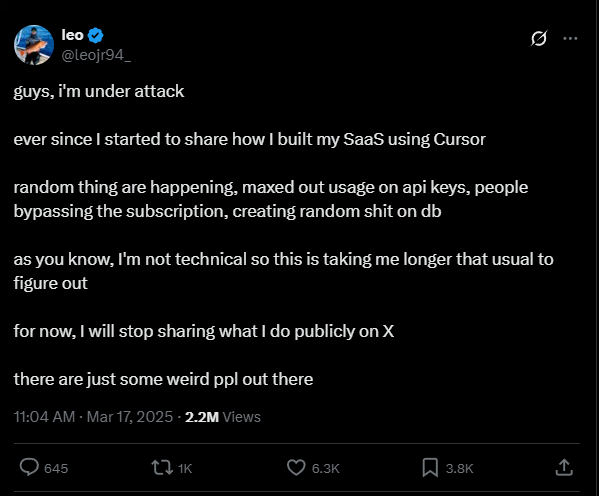 Leo getting hacked